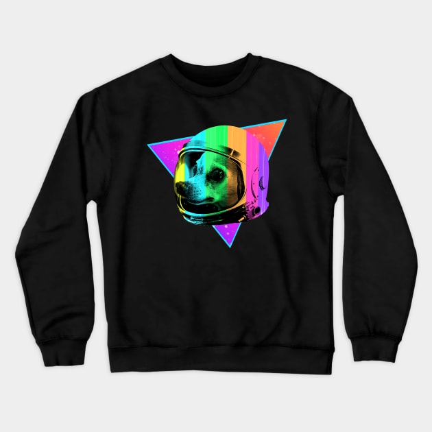 Space Chihuahua Crewneck Sweatshirt by lilspoonz